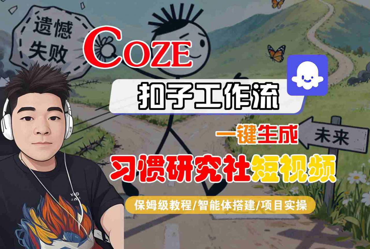 Coze扣子智能体工作流一键生成“习惯研究社“短视频,全流程保姆级教学-水滴知识网