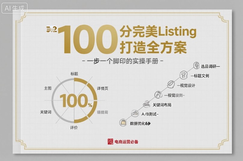 100分完美Listing打造全方案,想要完美listing必须是需要一步一个脚印的-水滴知识网