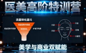 0-1000W医美高阶特训营课程,美学与商业双赋能-水滴知识网