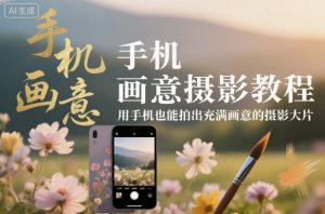 手机画意摄影教程,用手机也能拍出充满画意的摄影大片-水滴知识网