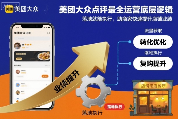 美团大众点评最全运营底层逻辑,落地就能执行,助商家快速提升店铺业绩-水滴知识网