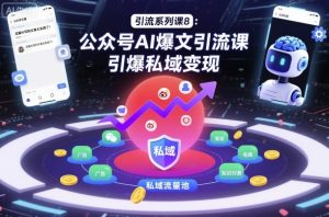 引流系列课8：公众号AI爆文引流课，引爆私域变现-水滴知识网