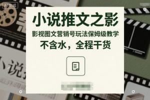 小说推文之影视图文营销号玩法保姆级教学，不含水，全程干货-水滴知识网
