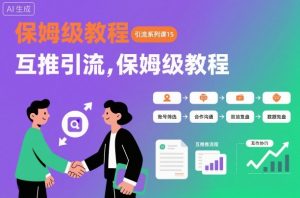 引流系列课15：互推引流，保姆级教程【文档】-水滴知识网