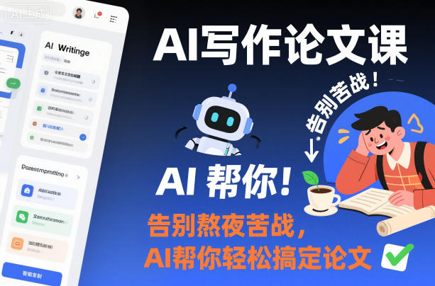 AI写作论文课,告别熬夜苦战,AI帮你轻松搞定论文-水滴知识网