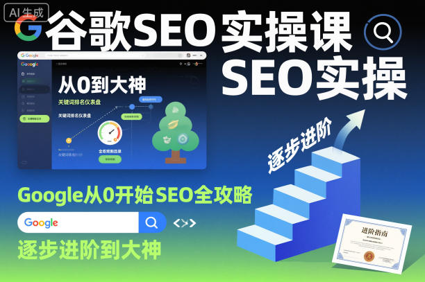 谷歌SEO实操课，Google从0开始SEO全攻略，逐步进阶到大神-水滴知识网