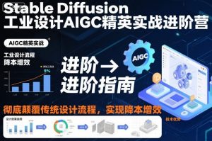 Stable Diffusion工业设计AIGC精英实战进阶营,彻底颠覆传统设计流程,实现降本增效-水滴知识网