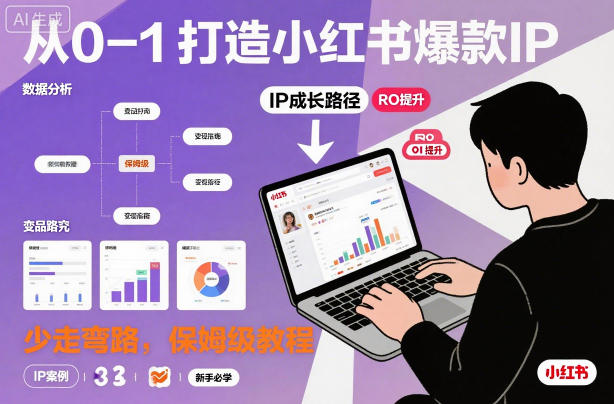 从0-1如何打造一个小红书爆款IP,少走弯路,保姆级教程-水滴知识网