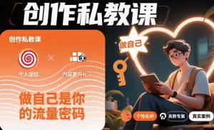 创作私教课,做自己是你的流量密码-水滴知识网