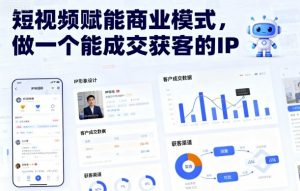 短视频赋能商业模式,做一个能成交获客的IP(更新)-水滴知识网