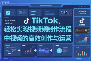 TikTok中视频制做流程,轻松实现Tk中视频的高效创作与运营-水滴知识网