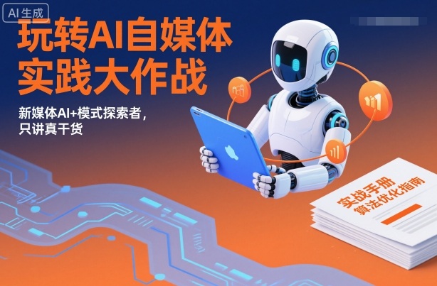 玩转AI自媒体实践大作战,新媒体AI+模式探索者,只讲真干货-水滴知识网