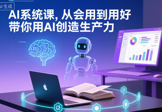 AI系统课,从会用到用好,带你用AI创造生产力-水滴知识网