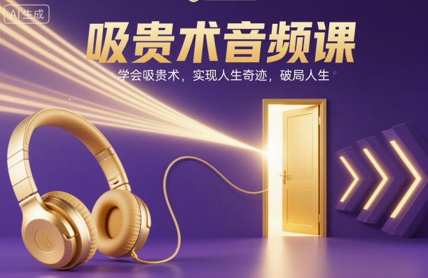 吸贵术音频课,学会吸贵术,实现人生奇迹,破局人生-水滴知识网