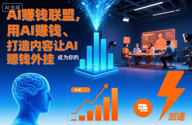 AI賺钱联盟,用AI賺钱、打造内容让AI成为你的賺钱外挂-水滴知识网