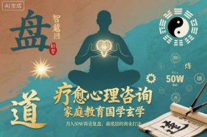 疗愈心理咨询，家庭教育国学玄学，月入50个商业复盘，最底层的商业打法-水滴知识网