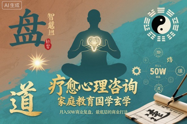疗愈心理咨询，家庭教育国学玄学，月入50个商业复盘，最底层的商业打法-水滴知识网