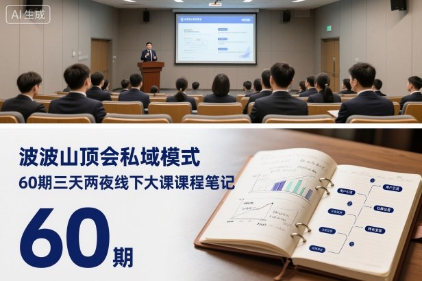 波波山顶会私域模式60期三天两夜线下大课课程笔记（文档）-水滴知识网