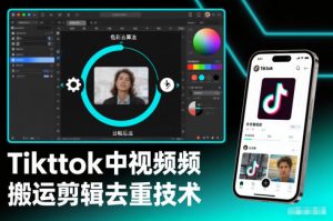 Tiktok中视频纯搬运剪辑去重技术，外来技术，自行测试-水滴知识网