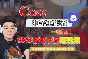 Coze扣子智能体工作流一键生成“SORA2猴哥下厨“短视频,全流程保姆级教学-水滴知识网