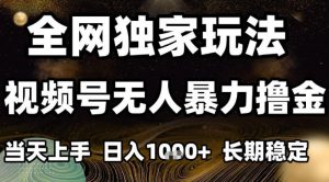 年底最新独家视频号无人直播撸礼物,小白也能轻松日入1k+,长期稳定,可批量复制【揭秘】-水滴知识网