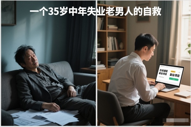 付费文章:一个35岁中年失业老男人的自救-水滴知识网