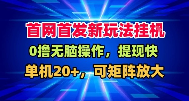 全网首发挂G,盒子自动賺米,单机20+,可矩阵放大,长期稳定运营【揭秘】-水滴知识网