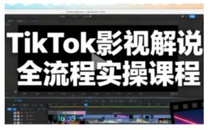 TikTok影视解说全流程实操,手把手教你打造TK爆款解说视频-水滴知识网
