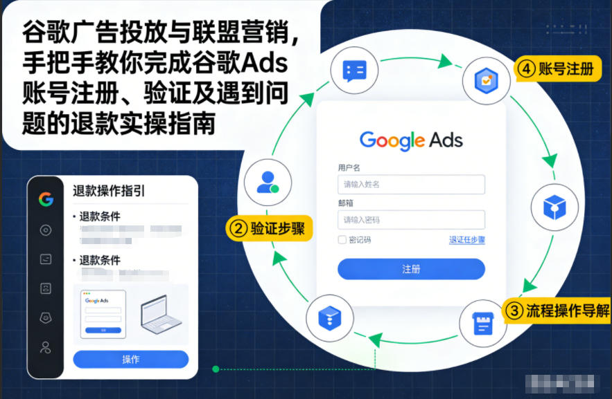 谷歌广告投放与联盟营销，手把手教你完成谷歌Ads账号注册、验证及遇到问题的退款实操指南-水滴知识网