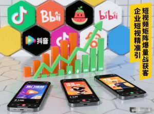 企业短视频精准引流矩阵获客,短视频矩阵爆量战法-水滴知识网