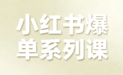 小红书爆单系列课,聚焦小红书电商全链路增长(更新)-水滴知识网