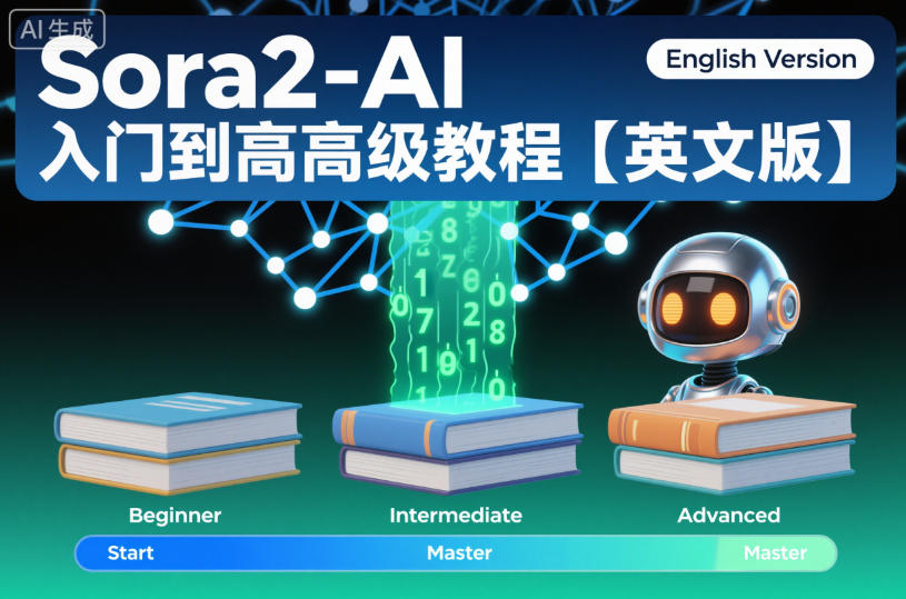 Sora2-AI入门到高级教程【英文版】-水滴知识网