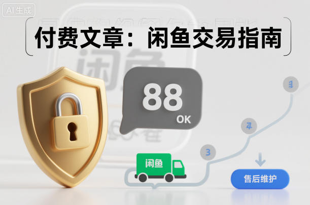 付费文章:闲鱼交易指南,怎么才能降低被坑被马扁的概率-水滴知识网