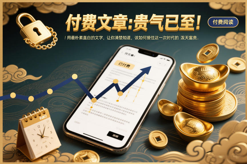 付费文章:贵气已至!用最朴素直白的文字,让你清楚知道,该如何接住这一次时代的泼天富贵-水滴知识网