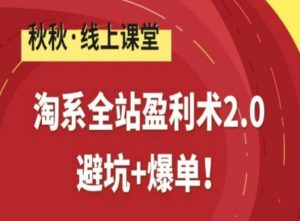 淘系全站盈利术2.0，避坑+爆单-水滴知识网