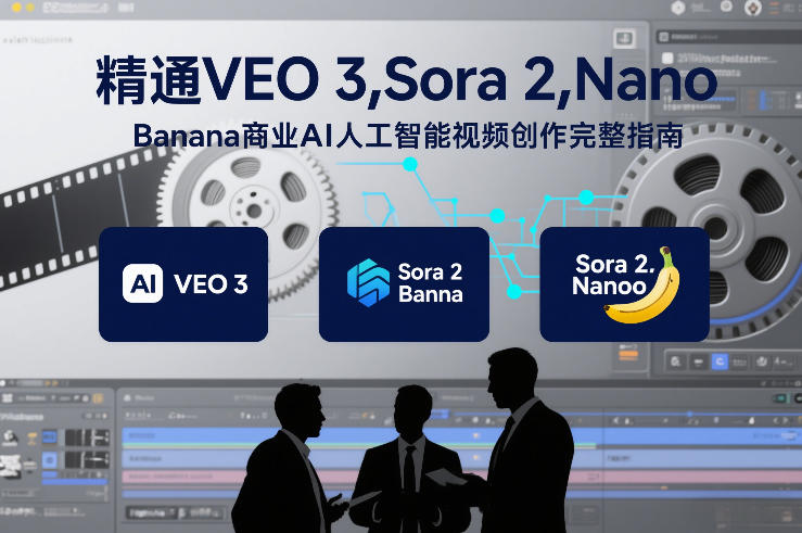 精通VEO 3,Sora 2,Nano Banana商业AI人工智能视频创作完整指南-水滴知识网