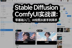 Stable Diffusion ComfyUI实战课：零基础入门，AI绘图从新手到高手-水滴知识网