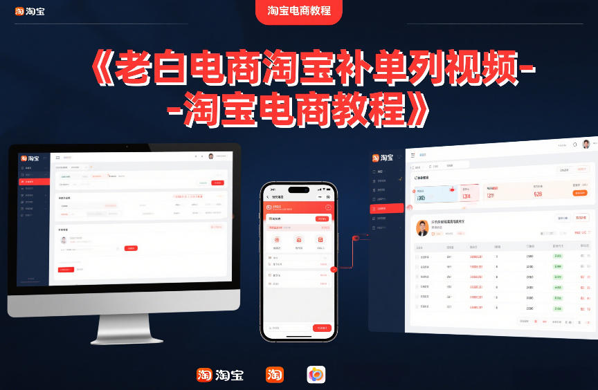 老白电商淘宝补单系列视频-淘宝电商教程-水滴知识网