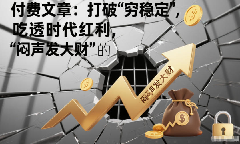 付费文章：打破“穷稳定”，吃透时代红利，“闷声发大财”的终极真谛-水滴知识网