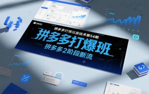 拼多多打爆班原创技术第54期,拼多多2阶段断流-水滴知识网
