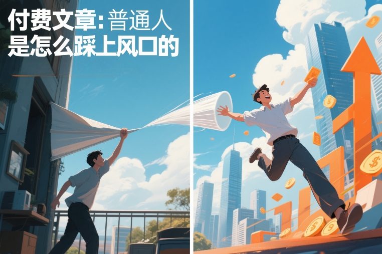 付费文章:普通人是怎么踩上风口的-水滴知识网