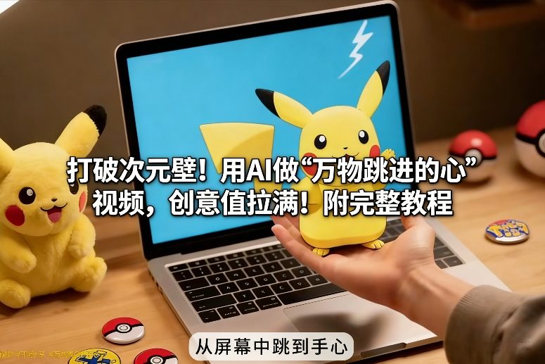 打破次元壁!用AI做【万物跳进手心】视频,创意值拉满!附完整教程-水滴知识网