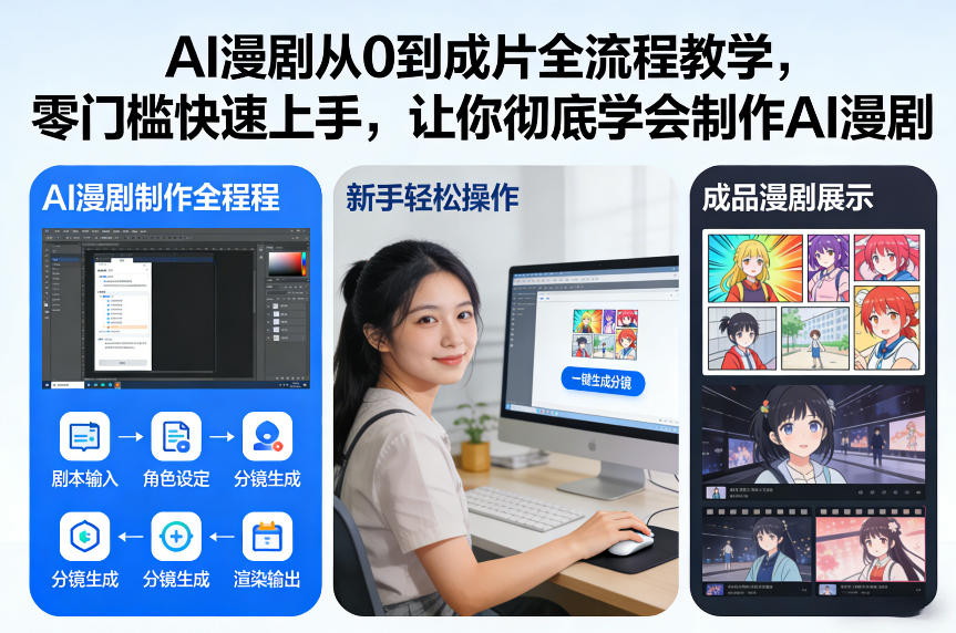 AI漫剧从0到成片全流程教学,零门槛快速上手,让你彻底学会制作AI漫剧【保姆级教程】-水滴知识网