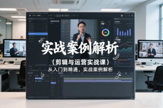 剪辑与运营实战课，从入门到精通，实战案例解析（更新2026）-水滴知识网