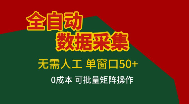 全自动数据采集,无需人工,单窗口50+,0成本可批量矩阵操作【揭秘】-水滴知识网