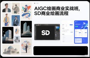 AIGC绘画商业实战班,SD商业绘画流程-水滴知识网