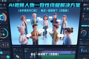 AI视频人物一致性终极解决方案(含多角色对口型),看这一篇就够了(完整版)-水滴知识网