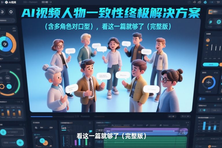 AI视频人物一致性终极解决方案(含多角色对口型),看这一篇就够了(完整版)-水滴知识网