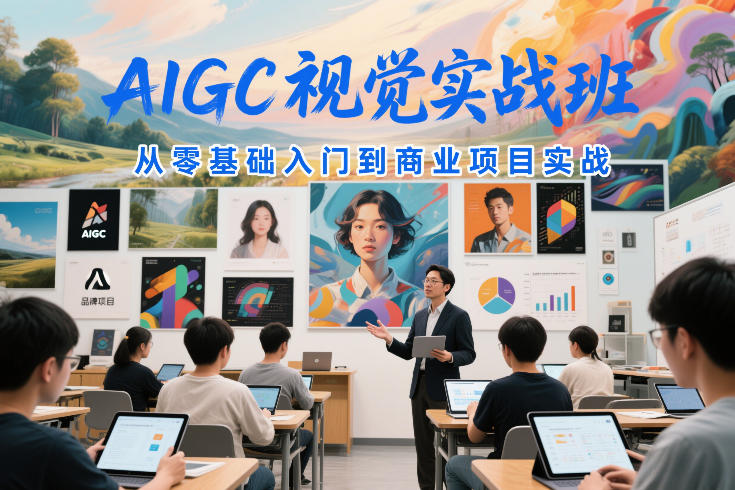 AIGC视觉实战班,从零基础入门到商业项目实战-水滴知识网