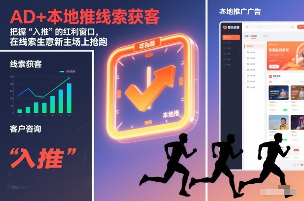 AD+本地推线索获客,把握“入推”的红利窗口,在线索生意新主场上抢跑-水滴知识网